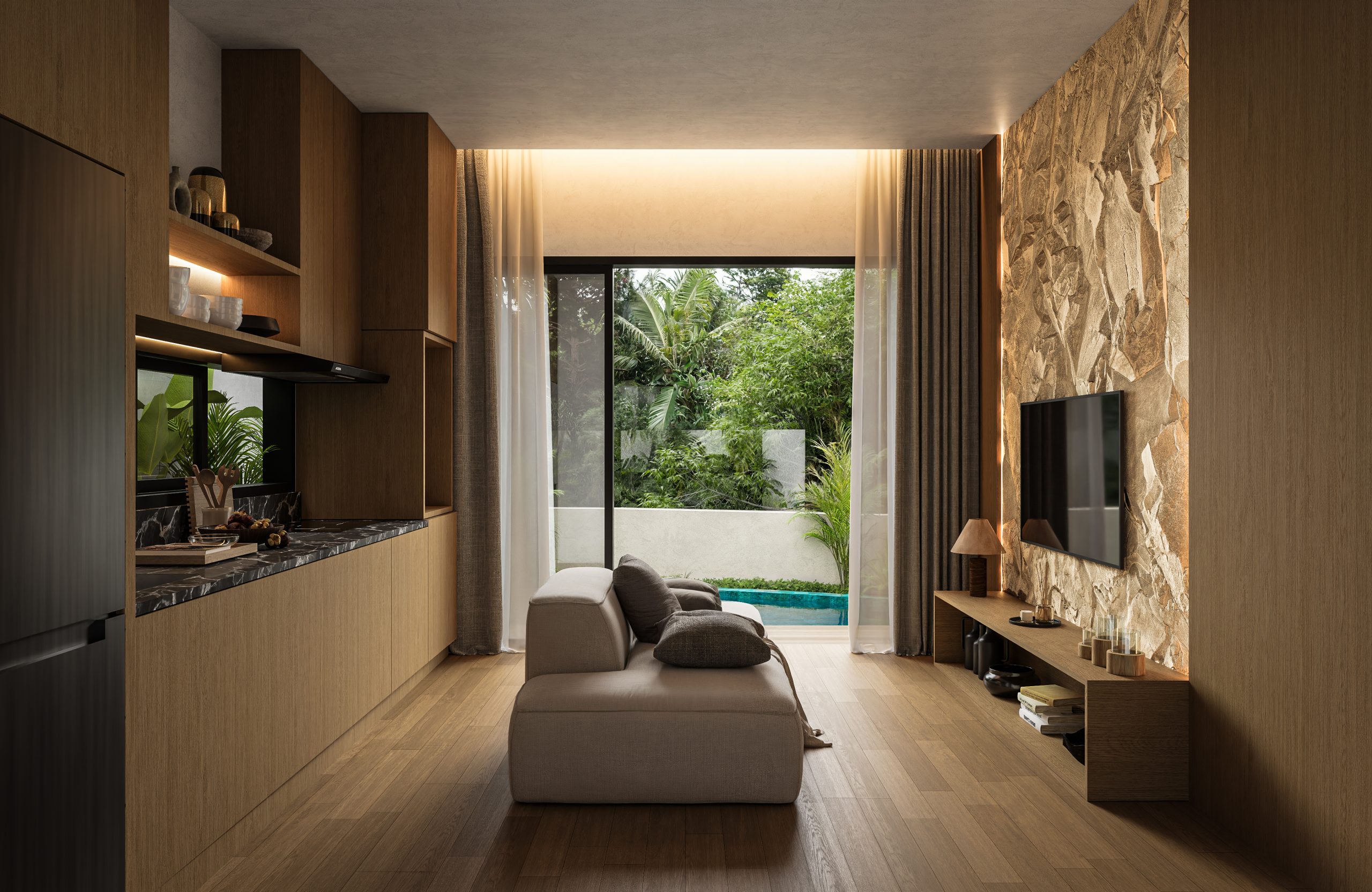 INT LIVING KITCHEN 2
