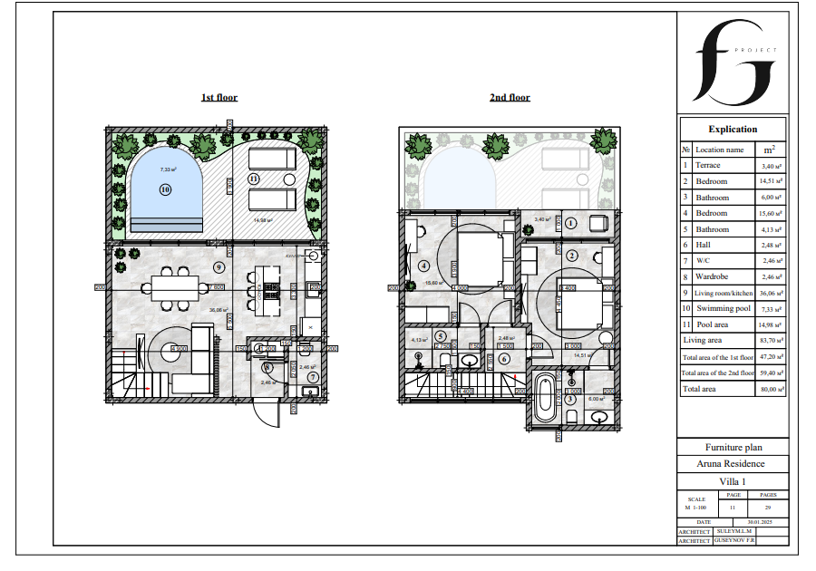 Villa Type 1 Plan