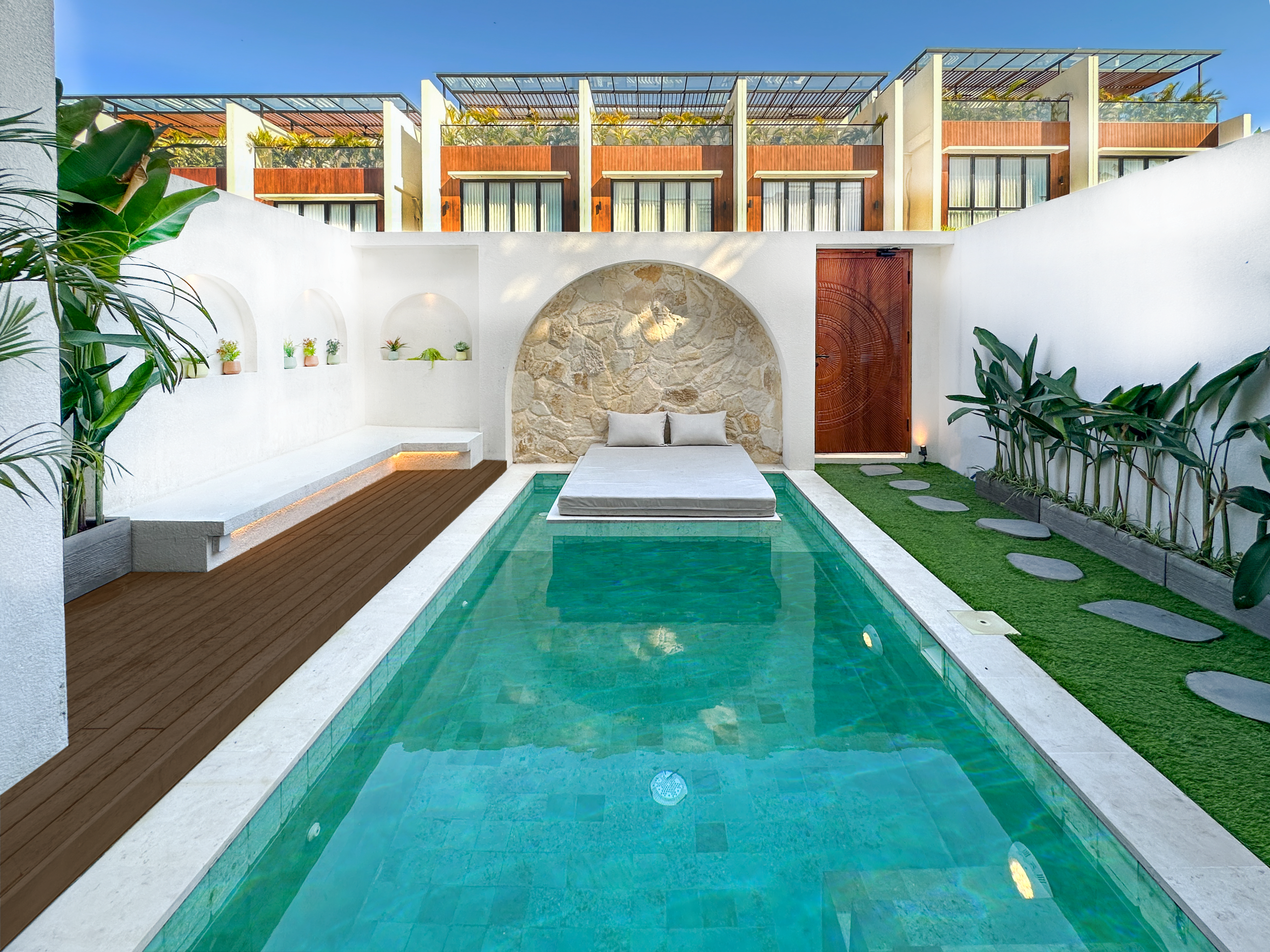 Modern Tropical 2BR Villa in Canggu with Rooftop & Private Pool