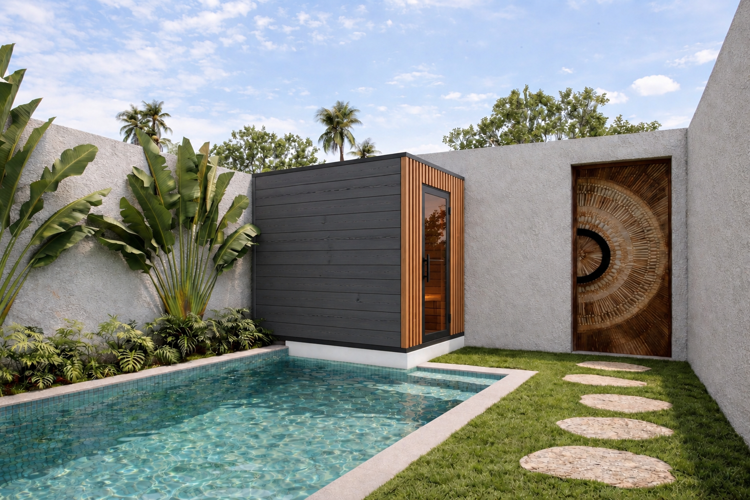 Modern Tropical Two Bedroom Villa in Padonan, Canggu