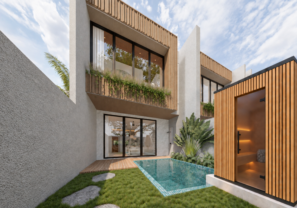 Modern Tropical Two Bedroom Villa in Padonan, Canggu